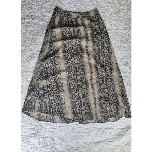 Jessica Simpson High Waisted Boho Snake Print Maxi Skirt Women Size L Multicolor - Picture 1 of 4